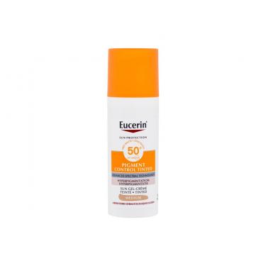 Eucerin Sun Protection Pigment Control Tinted Gel-Cream  50Ml Medium  Spf50+ Ženski (Njega Lica Od Sunca)