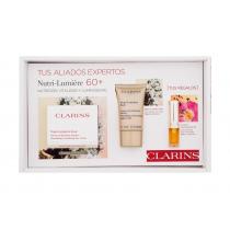 Clarins Nutri-Lumiére Gift Set 60+ 50Ml Daily Facial Cream Nutri-Lumiére 50 Ml + Night Facial Cream Nutri-Lumiére 15 Ml + Lip Comfort Oil 1,4 Ml Ženski  Night Skin Cream(Day Cream)  