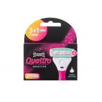 Wilkinson Sword Quattro For Women Sensitive  4Pc    Ženski (Zamjenska Oštrica)