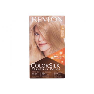 Revlon Colorsilk Beautiful Color Colorsilk Beautiful Color 59.1 Ml + Developer 59.1 Ml + Conditioner 11.8 Ml + Gloves 59,1Ml 70 Medium Ash Blonde   Ženski (Boja Kose)