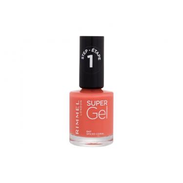 Rimmel London Super Gel Step1 12Ml  Ženski  (Nail Polish)  047 Spiced Coral