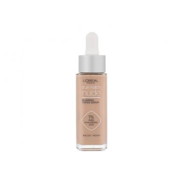 L'Oréal Paris True Match Nude  30Ml 3-4 Light-Medium  Plumping Tinted Serum Ženski (Makeup)