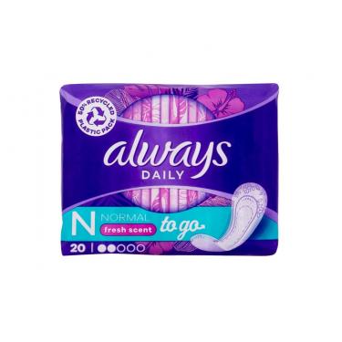 Always Daily Fresh  To Go    20Pc Ženski (Pantyliner) Normal Fresh Scent