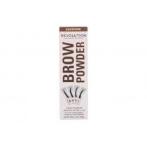 Makeup Revolution London Brow Powder Stamp & Stencil  0,65G Ash Brown   Ženski (Puder Za Obrve)