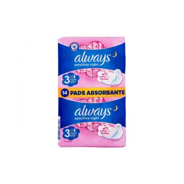 Always Sensitive      14Pc Ženski (Sanitary Pad) Night