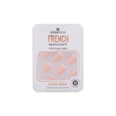 Essence French Manicure Click & Go Nails 1Balení  Ženski  (False Nails)  01 Classic French