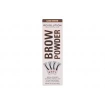 Makeup Revolution London Brow Powder Stamp & Stencil  0,65G Dark Brown   Ženski (Puder Za Obrve)