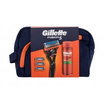 Gillette Fusion5   Razor Fusion5 1 Pc + Spare Blade Fusion5 3 Pc +  Fusion Shaving Gel Sensitive 200 Ml + Cosmetic Bag Cosmetic Bag 2620000101 1Pc M (Razor)