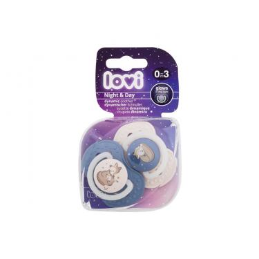 Lovi Night & Day Dynamic Soother 2Pc  K  (Soother) Boy 0-3m 