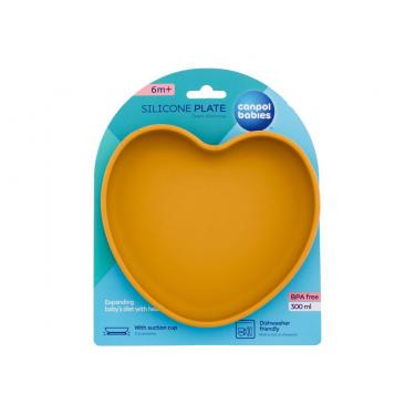 Canpol Babies Silicone Suction Plate 300Ml  K  (Dishes) Yellow 