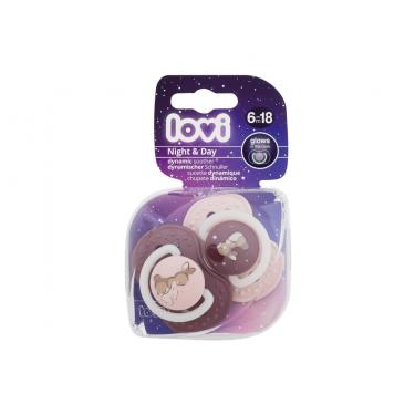 Lovi Night & Day Dynamic Soother 2Pc  K  (Soother) Girl 6-18m 