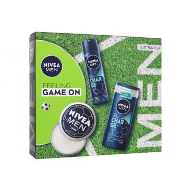 Nivea Men   Men Creme 150 Ml + Antiperspirant Men Ultra Charge 150 Ml + Shower Gel Men Ultra Charge 250 Ml Body Cream 6D00000101 250Ml M (Day Cream) Feeling Game On