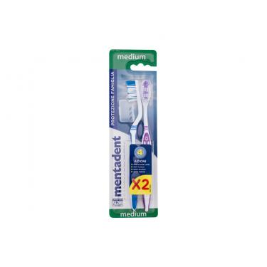 Mentadent Family Protection  Medium    2Pack Unisex (Toothbrush) Toothbrush