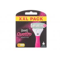 Wilkinson Sword Quattro For Women Sensitive  6Pc    Ženski (Zamjenska Oštrica)