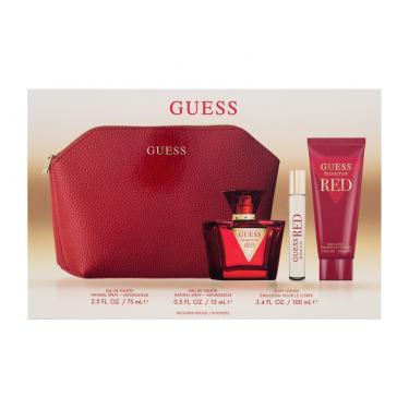 Guess Seductive Red 75Ml Edt 75 Ml + Body Lotion 100 Ml + Edt 15 Ml + Cosmetic Bag Ženski  Body Lotion(Eau De Toilette)  