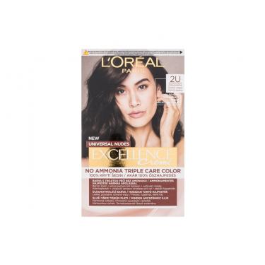 L'Oréal Paris Excellence Creme Triple Protection  48Ml 2U Black-Brown   Ženski (Boja Kose)